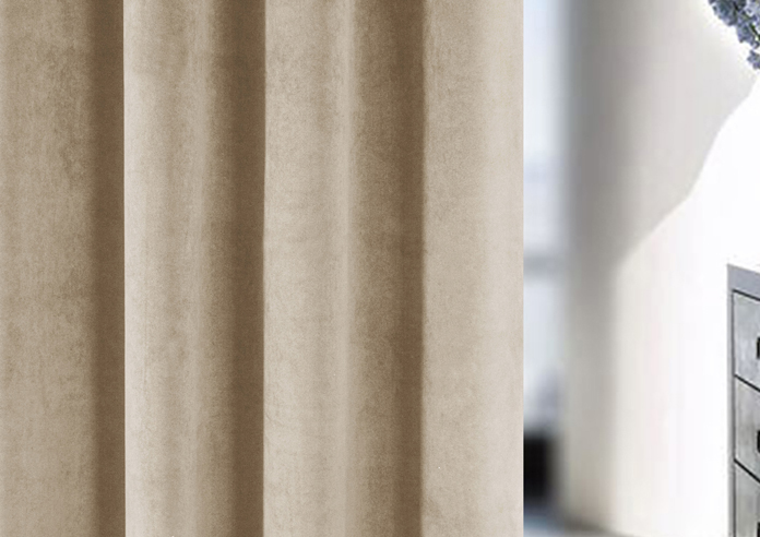 Hampton (Blackout) Eyelet, Cream - Ready Made Curtains - Image 5